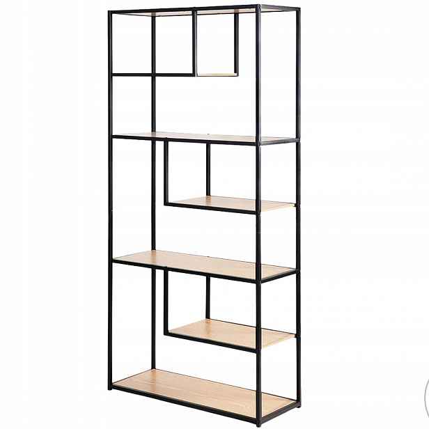Regál Lifa Living Saint-Tropez dřevěný 175 cm, 7 polic