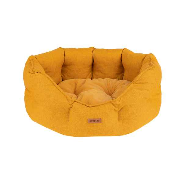 Pelíšek pro psa COME COLOSSEUM mustard/hořčicová velikost S, M, L Rozměr: S - 47x40x21 cm