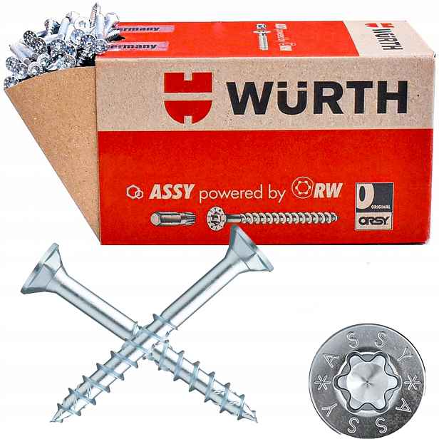 Univerzální šrouby do dřeva Assy Csmp 5 x 100 mm 100 ks Wurth