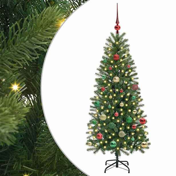 vidaXL Umělý vánoční stromeček Zelená 150 cm PE a PVC