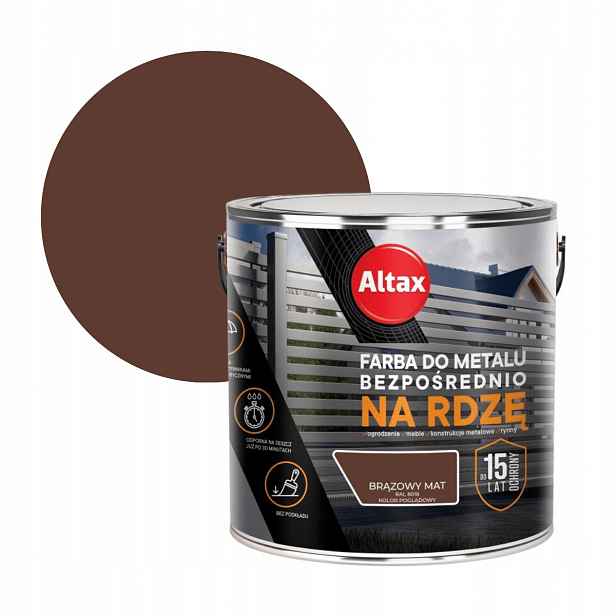 Altax Barva Na Kov 2,5 L Hnědá Matná