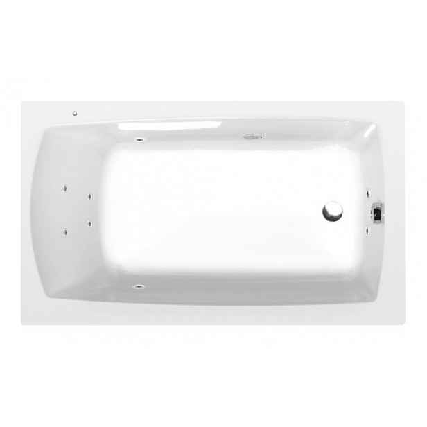 Masážní vana Polysan Lily 140x70 cm Active Hydro akrylát levá i pravá 72201.1010