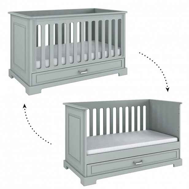 Petits-meubles DĚTSKÁ POSTÝLKA 70/140 Grey