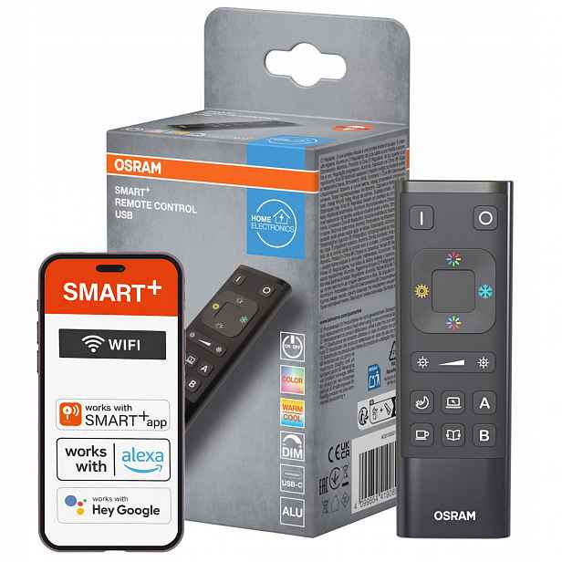 Přepínač Nástěnný dálkový ovladač Inteligentní Usb-c Osram Smart WiFi