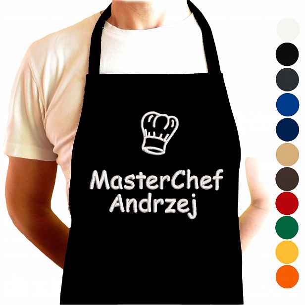 Dárek pro Andrzeje k narozeninám a svátku Zástěra MasterChef se jménem