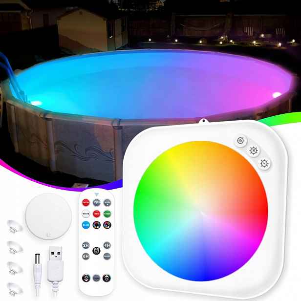 DeeprBlu Led bazénové osvětlení s podvodní baterií a dálkovým ovládáním