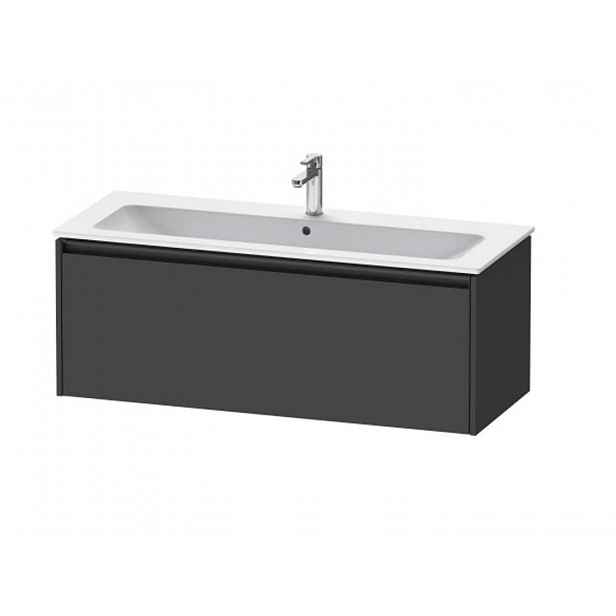 Duravit Ketho.2 - Umyvadlová skříňka 44x121x48 cm, 1 zásuvka, grafit mat K25065049490000