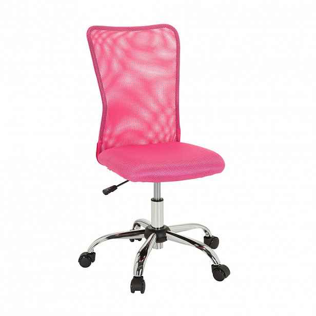 MID.YOU OTOČNÁ ŽIDLE PRO MLÁDEŽ, síťovina, pink