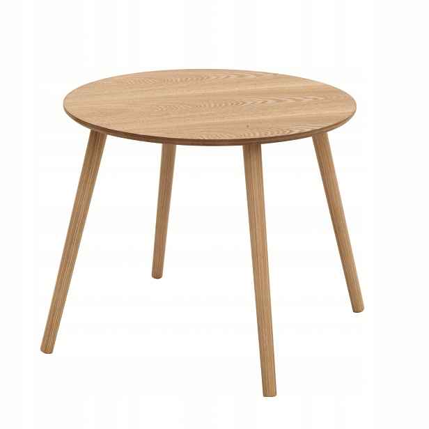 Odkládací Stolek Hnědý Mdf Borovicové Dřevo 60 X 51 CM Minimalistický