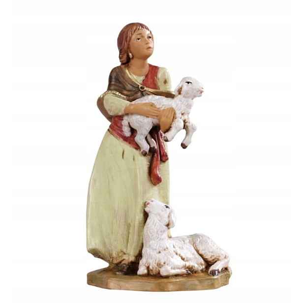 Pastýřka S Ovcemi Do Betlému – Pro Figurky O Výšce 12 CM – Italská Společnost Fontanini