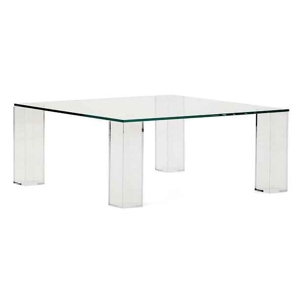 Skleněný konferenční stolek 85x85 cm Adularia – Kave Home