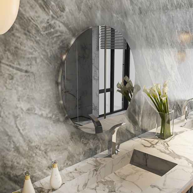 Zrcadlo Oneas - Dark Grey, Silver