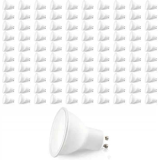Sada 100 x Led žárovka GU10 5W barva Neutrální bílá 4000K Lls