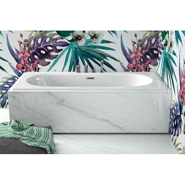 BESCO Olsen Spa  VITAE VANVIT16SLIMPLU+OLVPINOZ - Obdélníková vana VITAE SLIM+