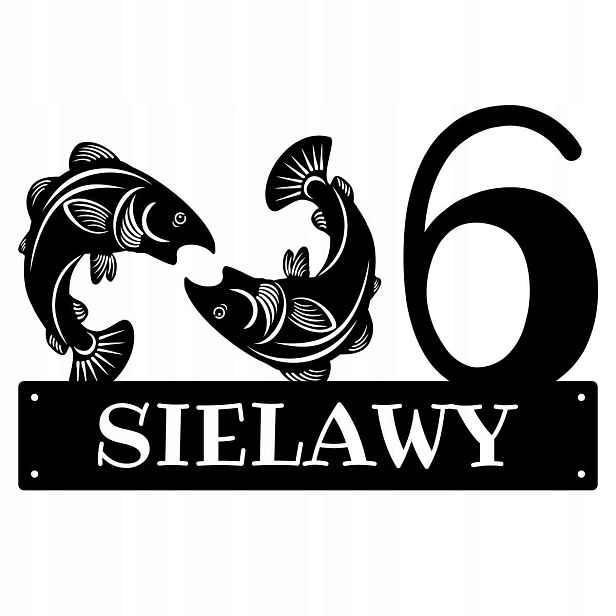 Číslo Na Dům 48cm Tabule Adresa Ocel 2MM ul. Sielawy