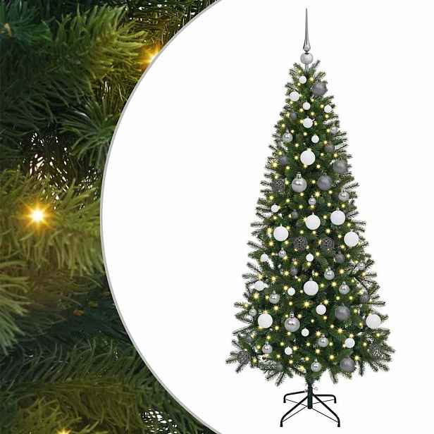 vidaXL Umělý vánoční stromeček Zelená 180 cm PE a PVC