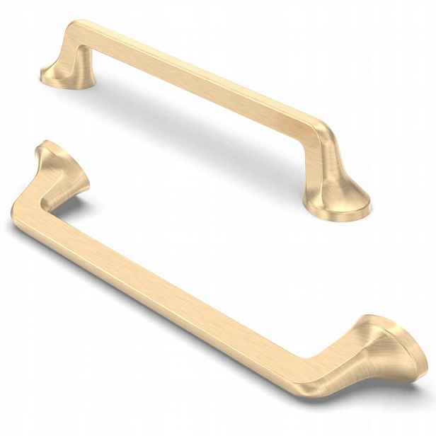 Zlatý Úchyt Rukojeť Na Nábytek Ocel 128 MM otvory 162 mm celková délka