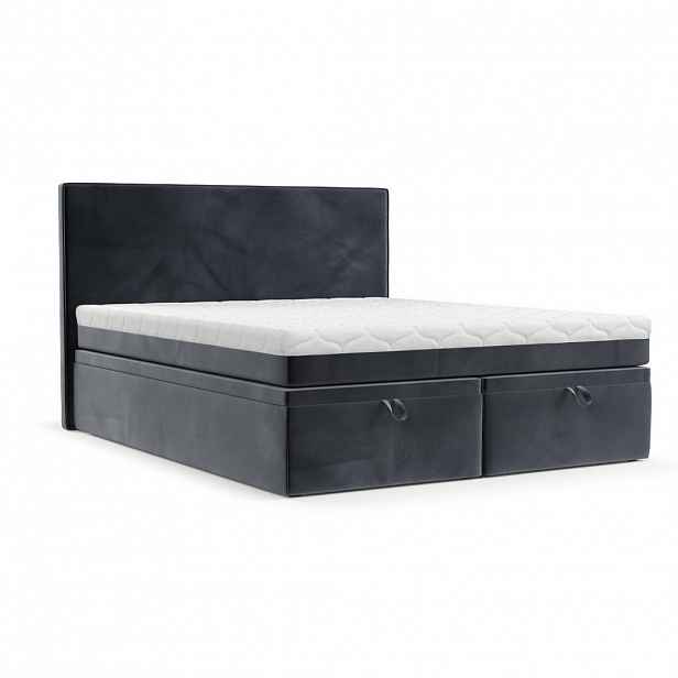 AltaBeds POSTEL BOXSPRING ZALLA 160/200 Tmavě šedá