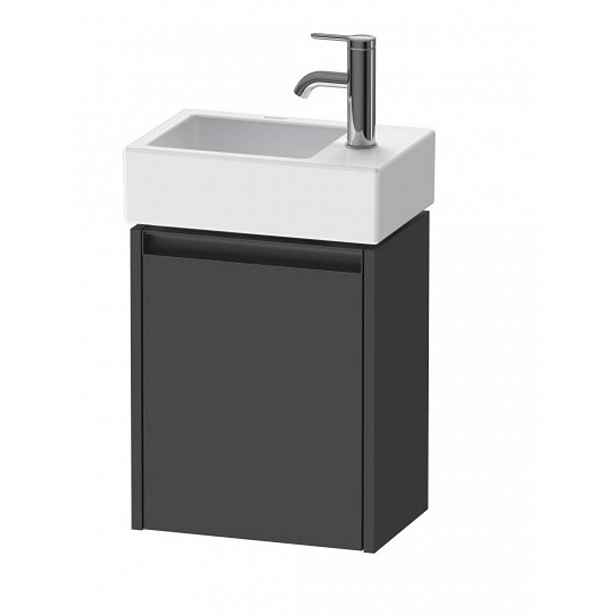 Duravit Ketho.2 - Umyvadlová skříňka 44x36x24 cm, 1 dvířka, panty vlevo, grafit mat K25071L49490000