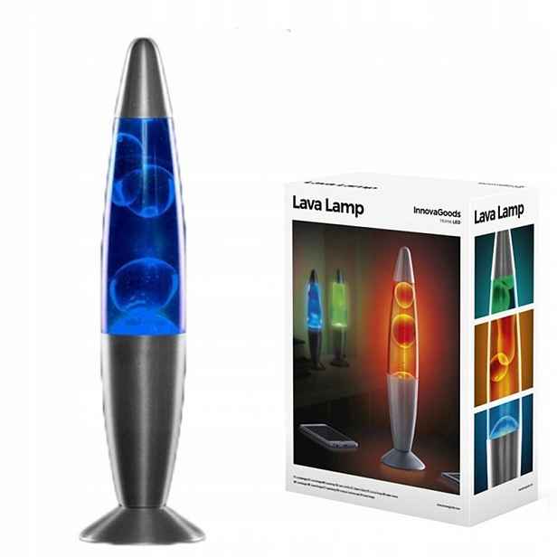 Lávová lampa 34cm Modrá Blue s voskem Inn