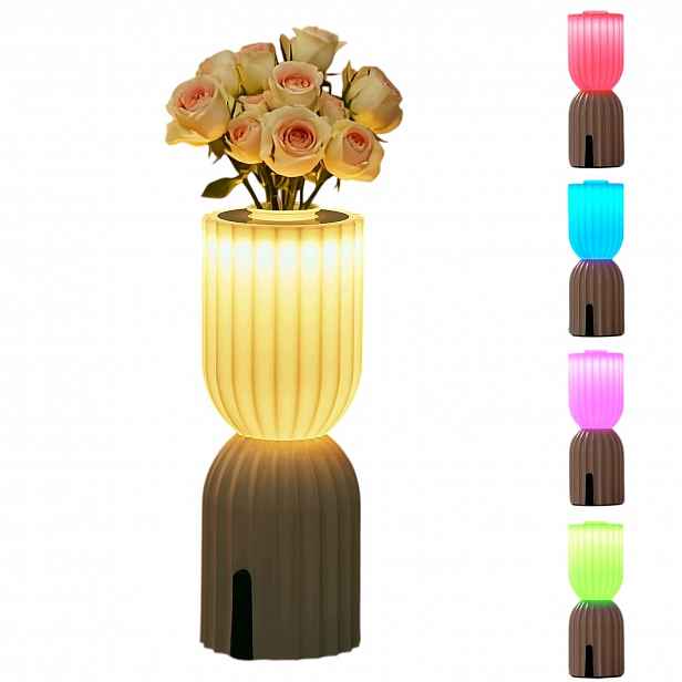 Stolní Lampa Dilumen Bloom Bezdrátová 2700 K Rgb Barevná Usb-c