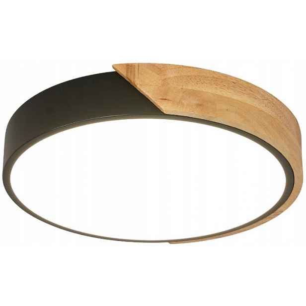 Stropní Svítidlo Kulatý Dřevo stropní svítidlo Led Moderní Černá B.neutrální 50 cm