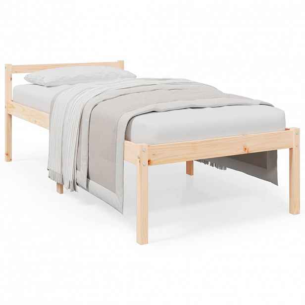 vidaXL Postel pro seniory 75 x 190 cm Small Single masivní borovice