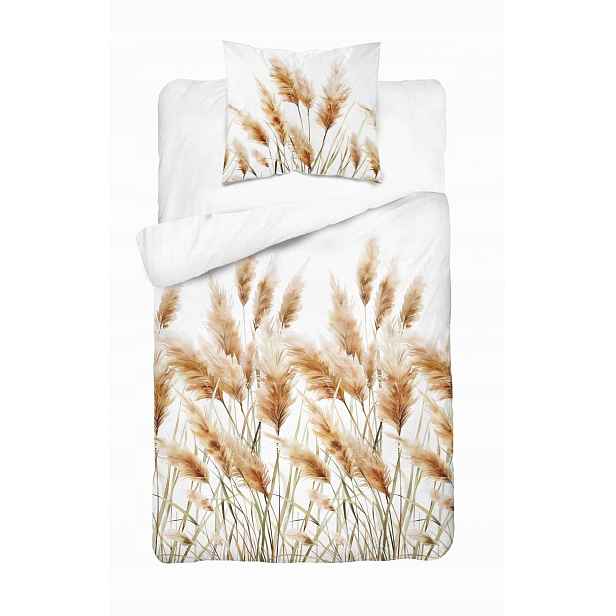 Povlečení 140x200 Pampová tráva zlatá Home Satin