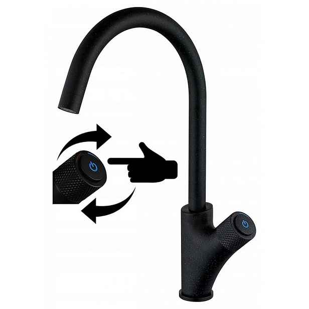 Kuchyňská Baterie Granit Press On-off Do Dřezu Q
