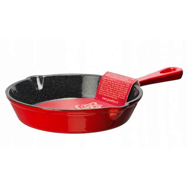 Smaltovaná litinová pánev Grand Feu, 15,5 cm, červená