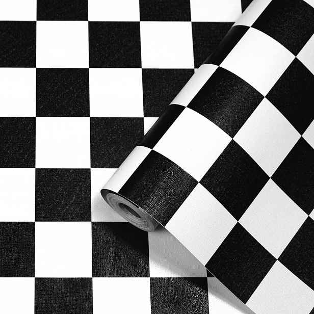 Tapeta Dýhovaná nástěnná Samolepicí Vodotěsná Šachovnice 44 cm x 10 m