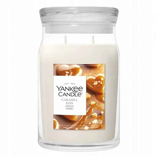 Velká svíčka Signature Caramel Kiss Yankee Candle