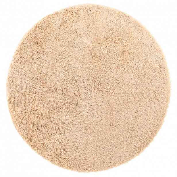 vidaXL Koberec Shaggy s vysokým vlasem NAVARRA béžový 160x160 cm