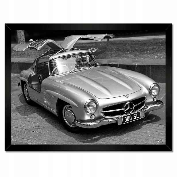 Plakáty v rámu 40x30 Mercedes Gullwing 300SL