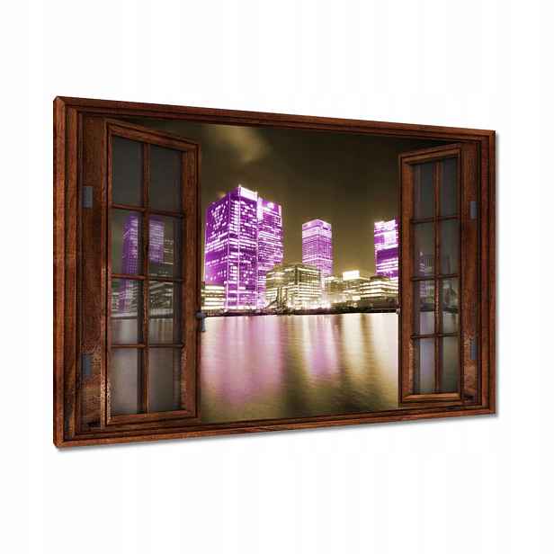 Obrazy 120x80 Fialové mrakodrapy Anglie