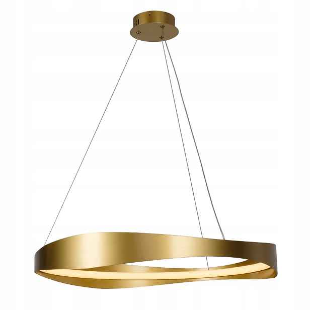 Circular závěsná lampa 60 cm kulatý, minimalistická, moderní zlatá