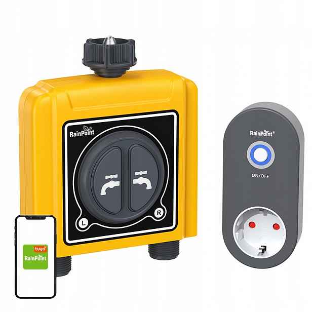 Rainpoint Elektronický Regulátor Zavlažování Pro Zahradu 2-ZÓNOVÝ