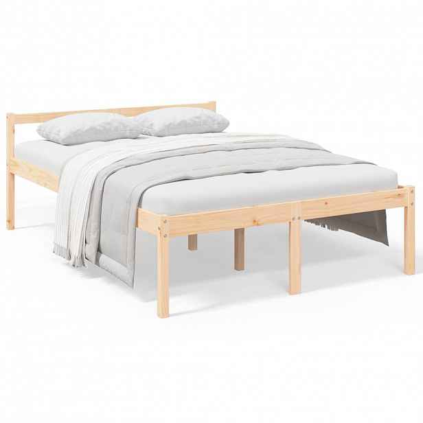 vidaXL Postel pro seniory 120 x 190 cm Small Double masivní borovice