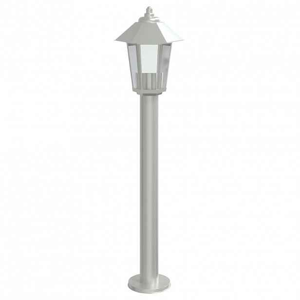 vidaXL Venkovní stojací lampa stříbrná 80 cm nerezová ocel
