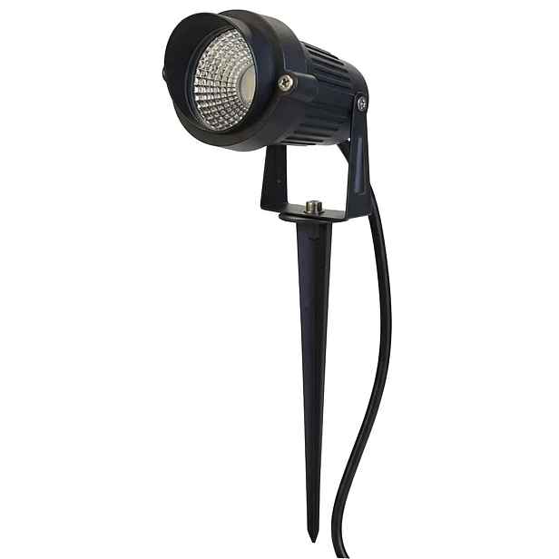 Zapichovací reflektorová lampa Kyra Rgbw Goldlux černá 20 cm ovladač Ir
