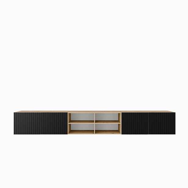 MASSENO ZÁVĚSNÝ TV STOLEK LIVO, 300/41/40 cm, dub Artisan