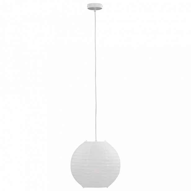 Závěsná lampa bílá Dekorhome 30 cm