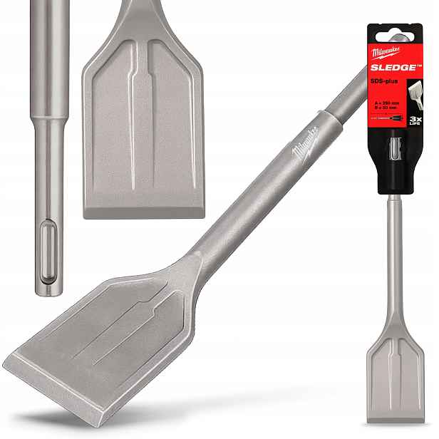 Dláto Sds Plus 250x50mm Ploché destičky Lopatka Kování Betonu Odolné Wv-p