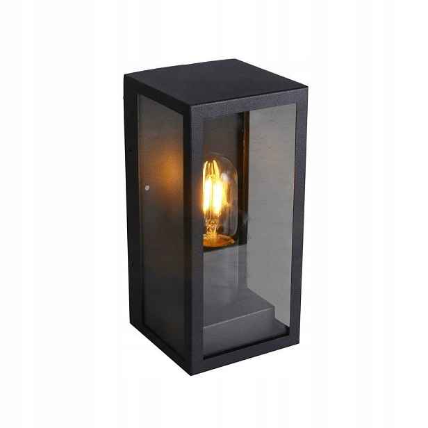 Fasádní nástěnné svítidlo Loft V-tac 1xE27 Černé