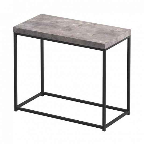Konzolový stolek, černá / beton, TENDER