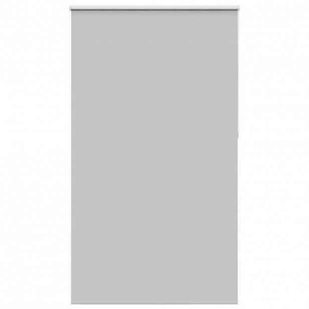 vidaXL Roleta zatemňovací Světle šedá šířka látky 136,6 cm polyester