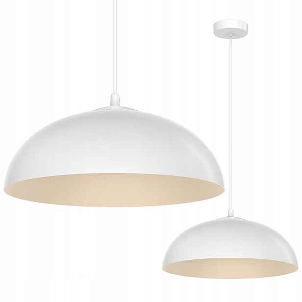 Závěsná Stropní Lampa Lustr Misa Bílá Béžová Kašmír Japandi Do Kuchyně