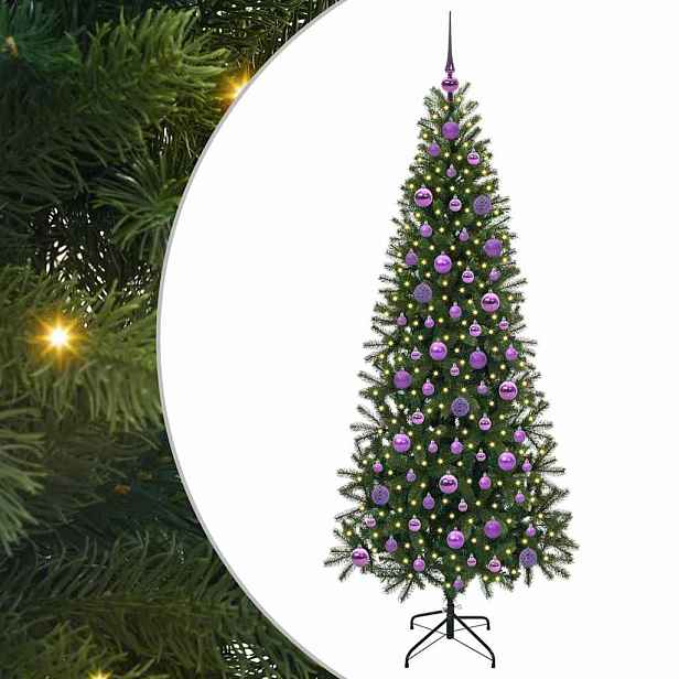 vidaXL Umělý vánoční stromeček Zelená 180 cm PE a PVC