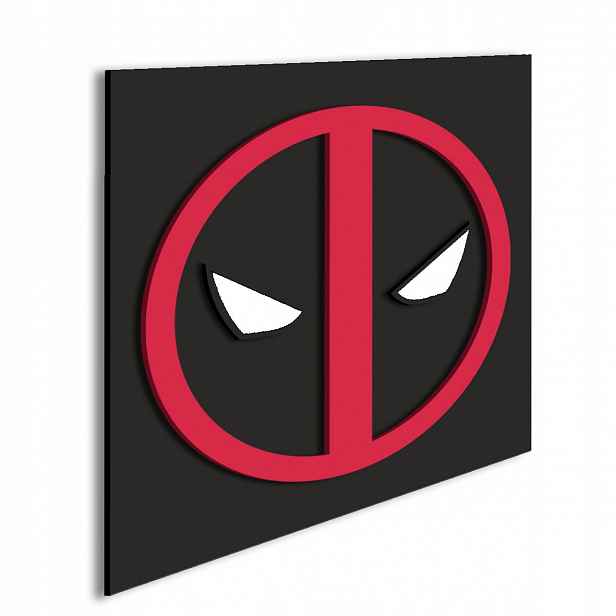 Deadpool logo obraz dřevěný Dekorace marvel