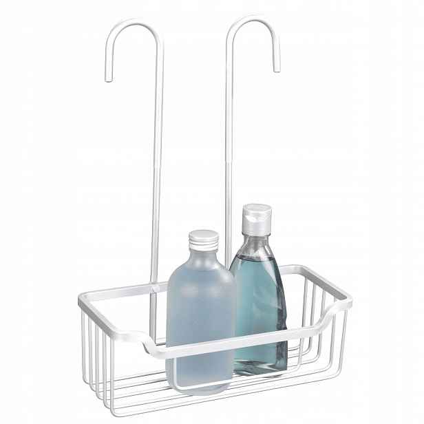 Koupelnová Polička Pod Sprchu Bílá Hliníková Caddy Milo Wenko 14X25X36